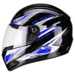 CASCO F-9 TRACE NEGRO/AZUL
