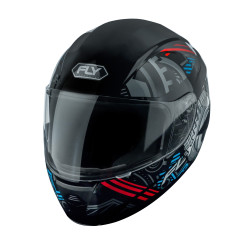 CASCO F-9 MOTOR NEGRO/AZUL