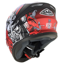Casco El Dorado Classic Negro Mate/rojo L